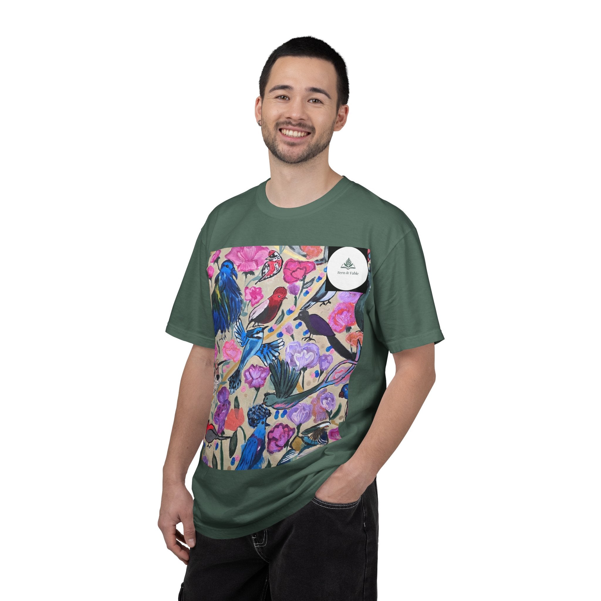 Floral Hummingbird T-Shirt — "Do Good Be Good Stay Queen" Back Print