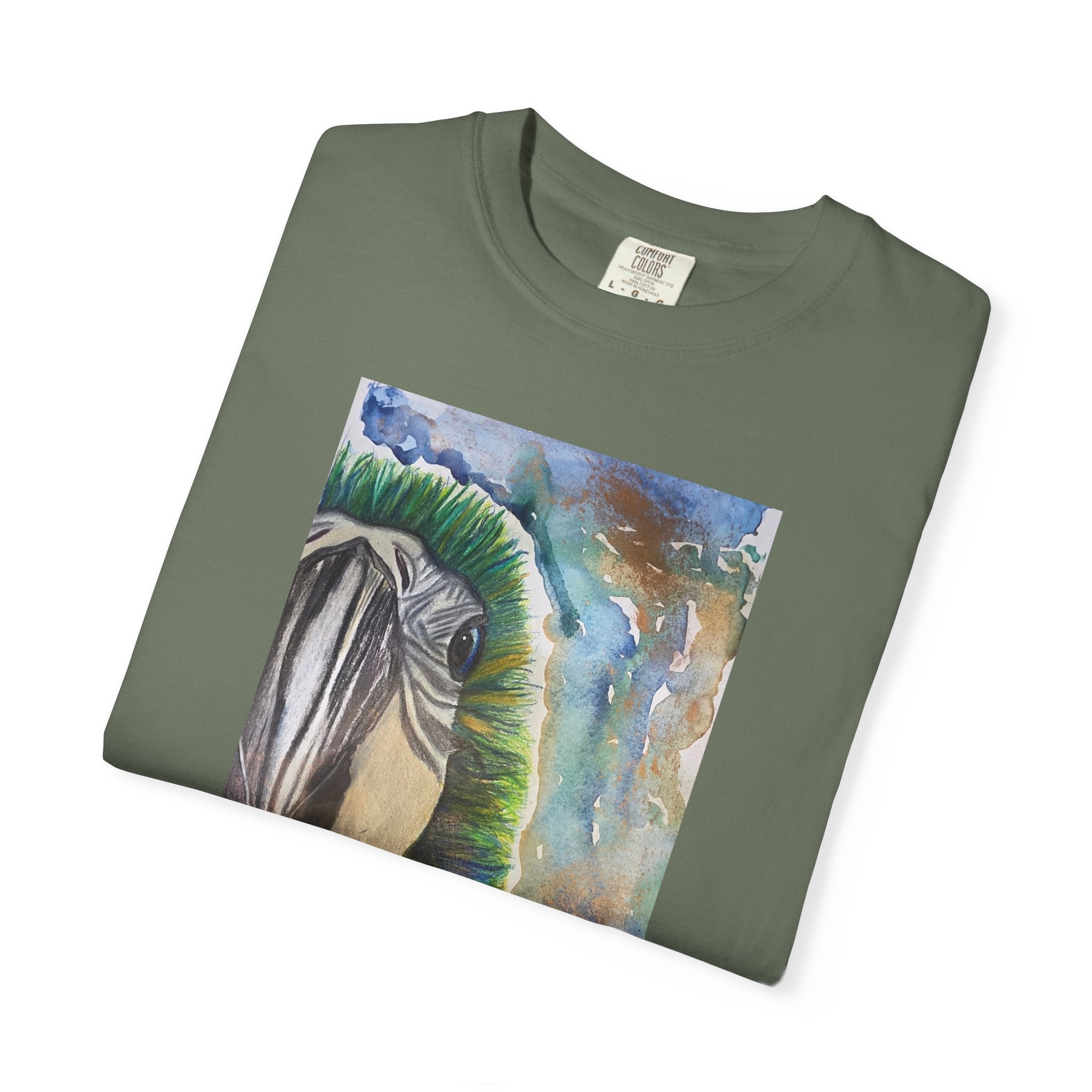 Parrot Eye Art T-Shirt — Colorful Tropical Bird Graphic Tee