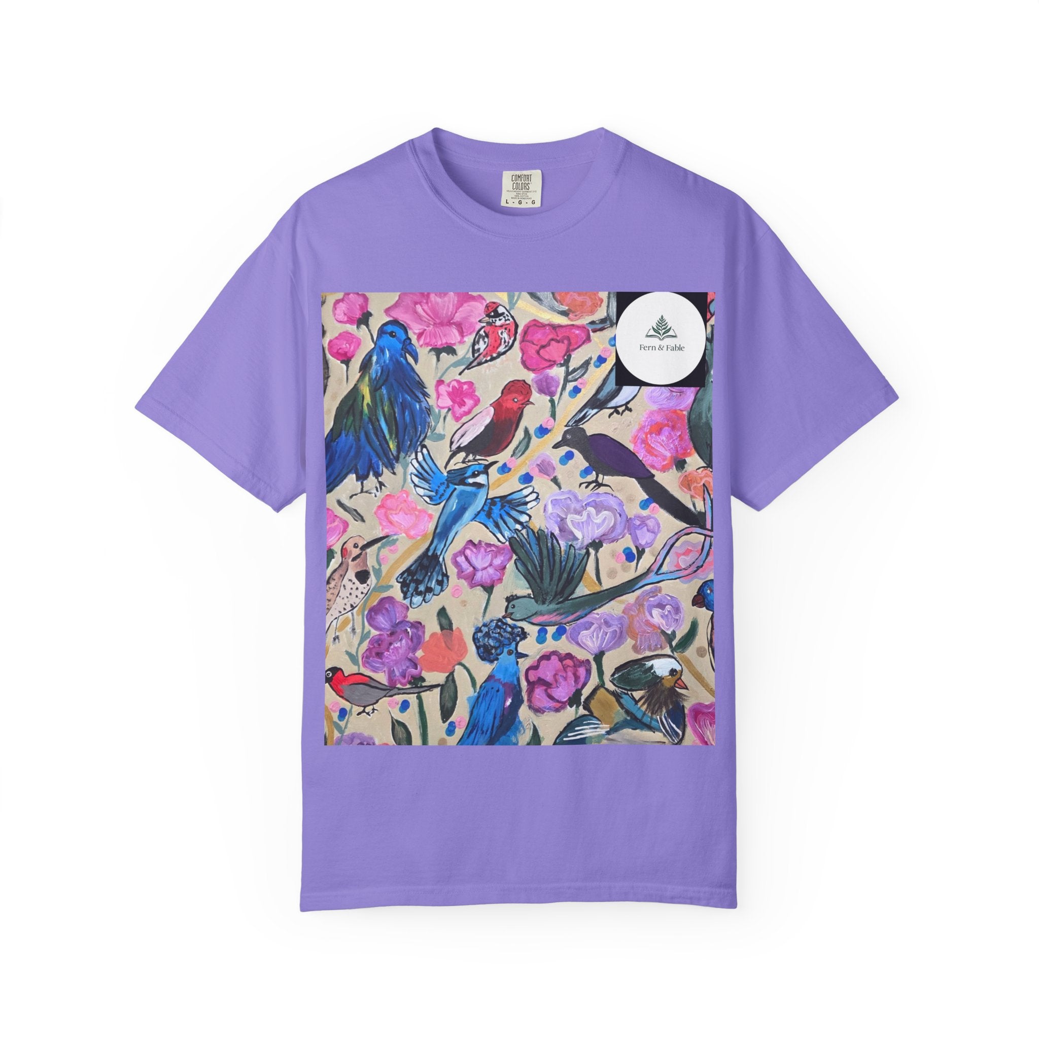 Floral Hummingbird T-Shirt — "Do Good Be Good Stay Queen" Back Print