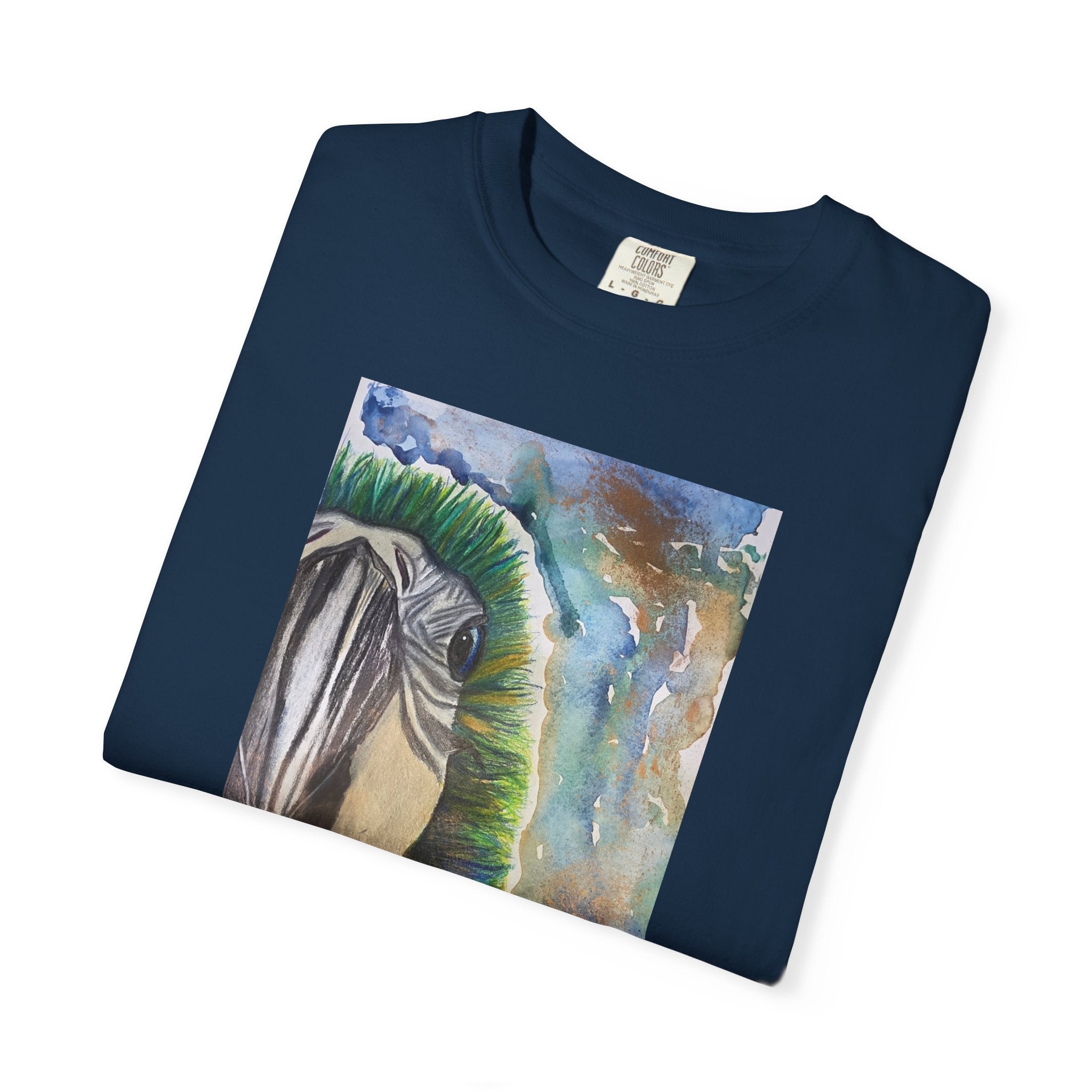 Parrot Eye Art T-Shirt — Colorful Tropical Bird Graphic Tee
