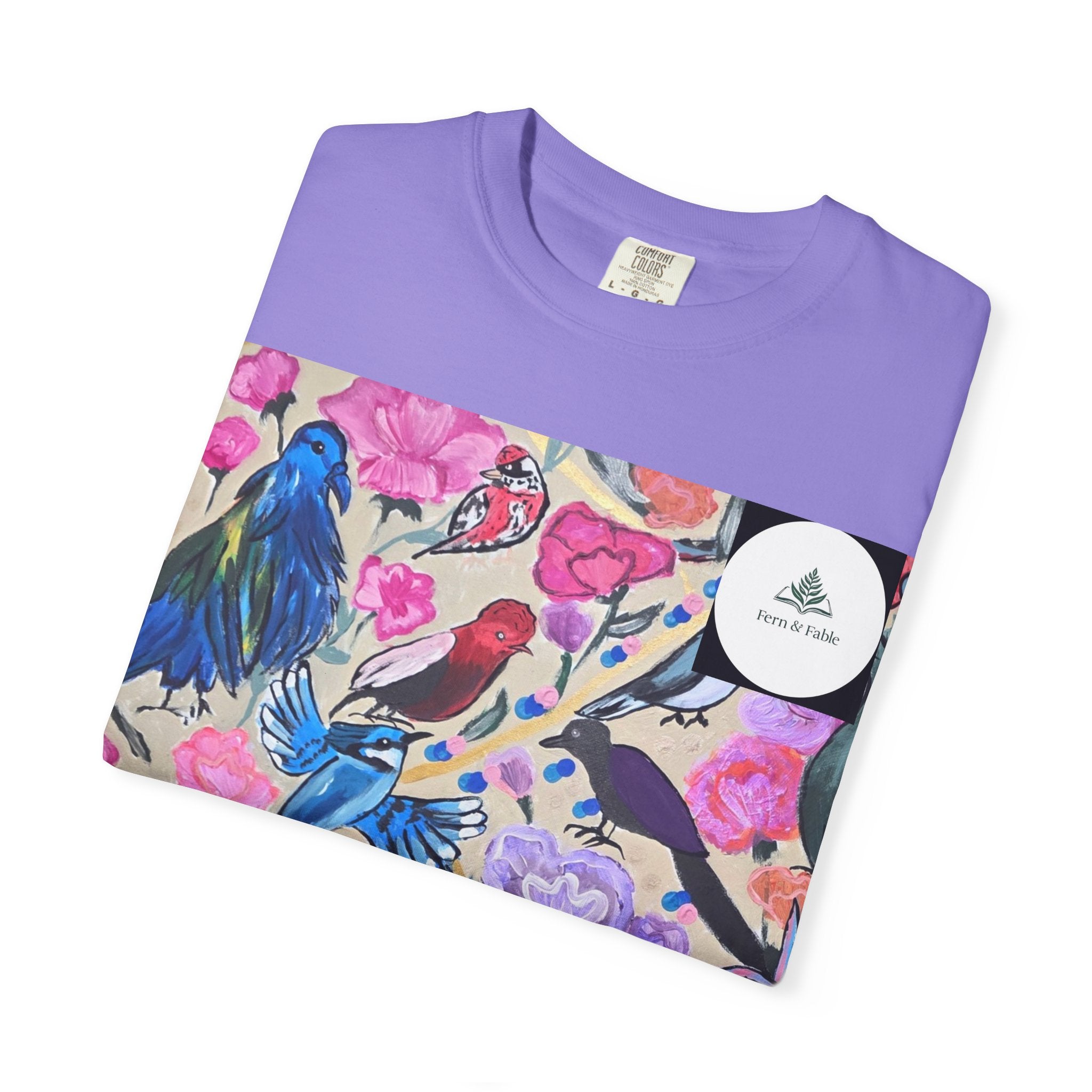Floral Hummingbird T-Shirt — "Do Good Be Good Stay Queen" Back Print