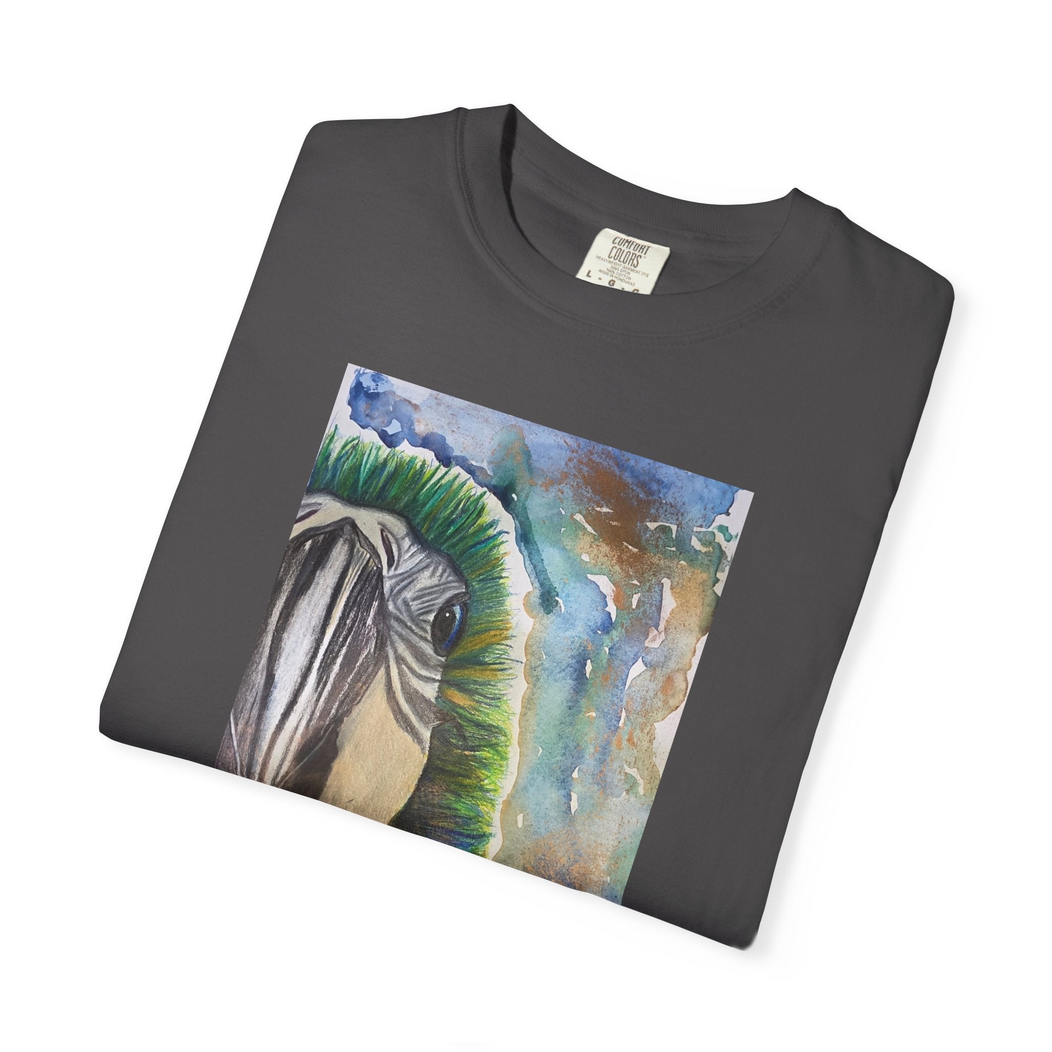 Parrot Eye Art T-Shirt — Colorful Tropical Bird Graphic Tee
