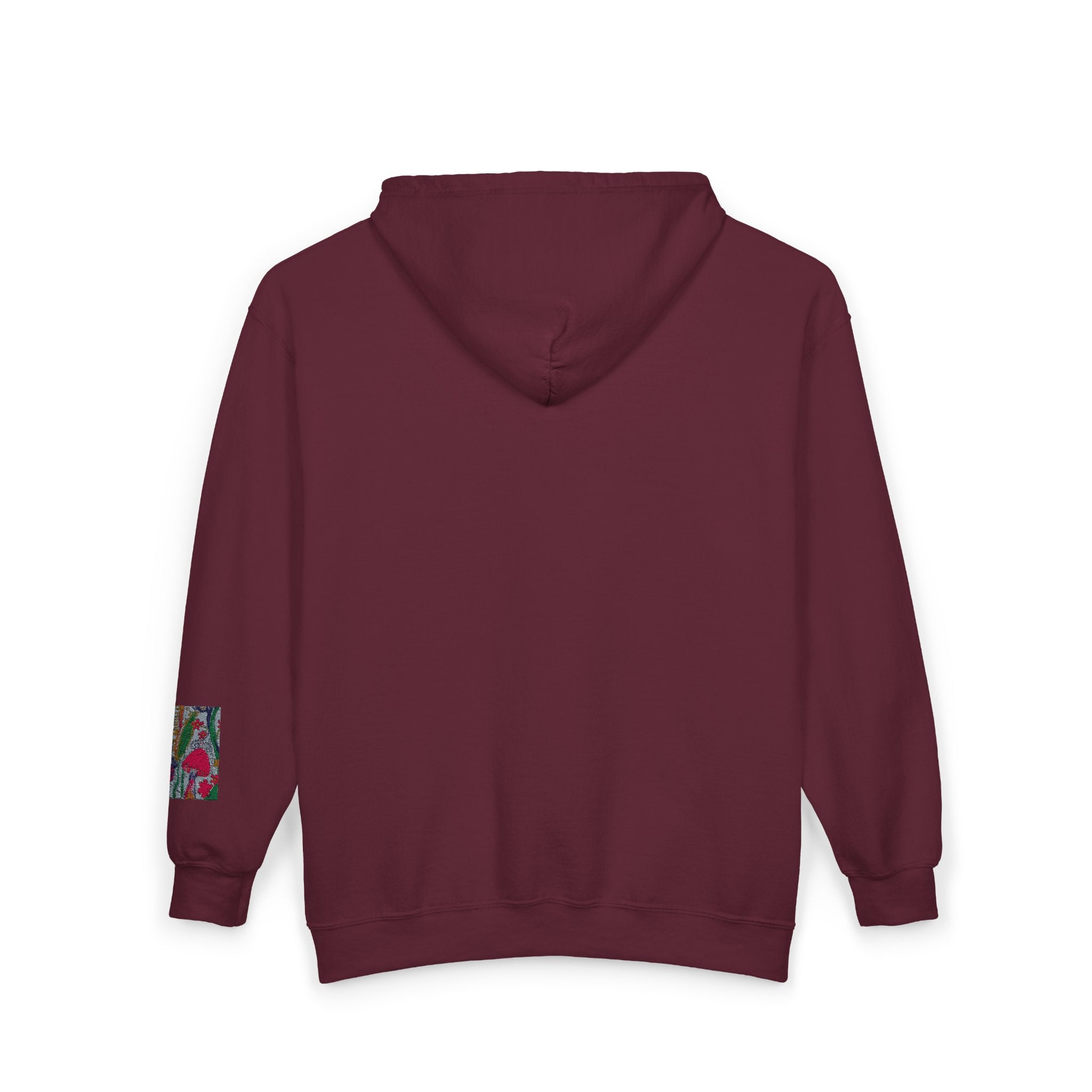 Zip Hoodie with Geometric Mandala Pocket Design
