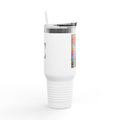 40oz Insulated Travel Mug — Colorful Psychedelic Mushroom Art