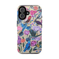 Floral Songbird Phone Case — Colorful Watercolor Birds & Flowers Protective iPhone Cover