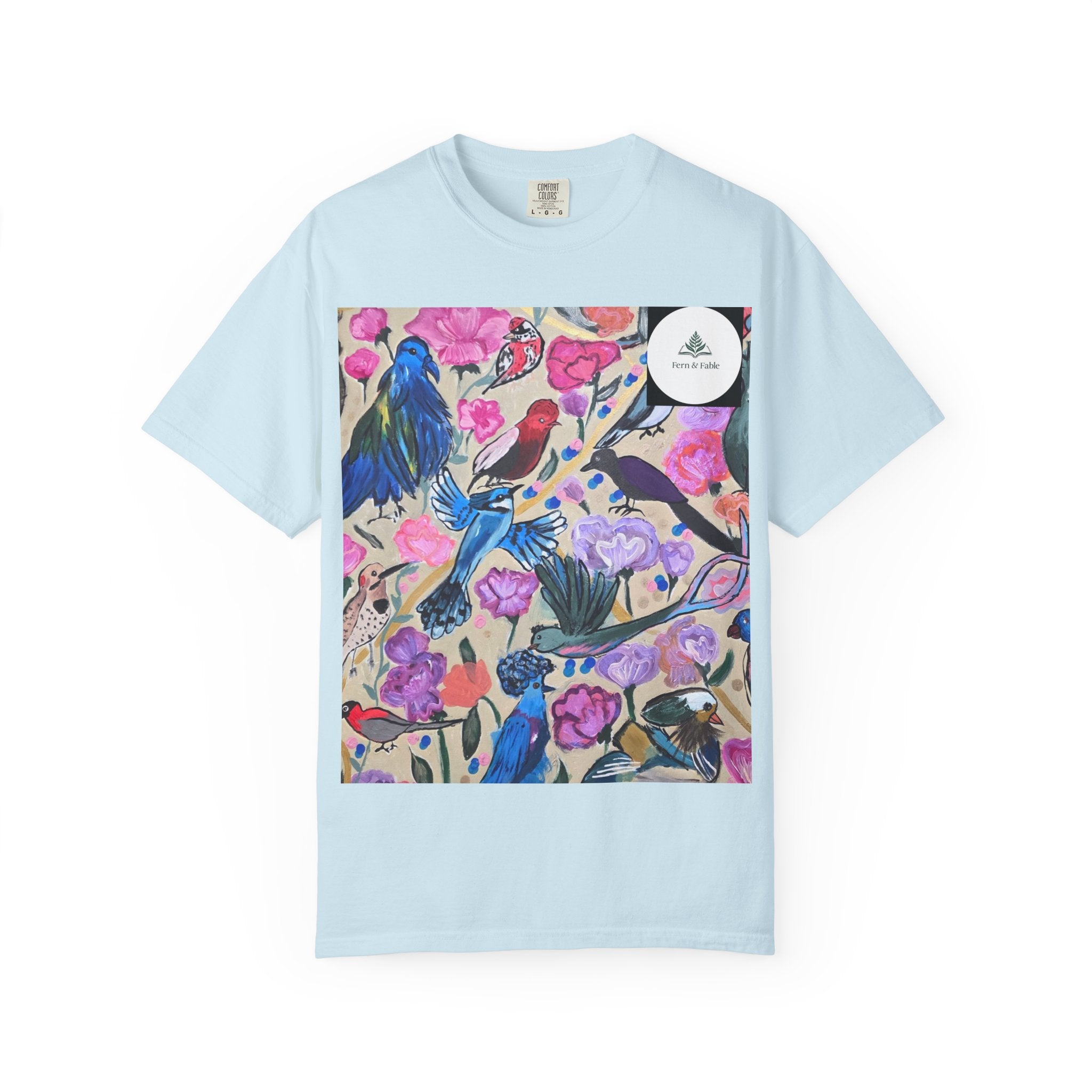 Floral Hummingbird T-Shirt — "Do Good Be Good Stay Queen" Back Print
