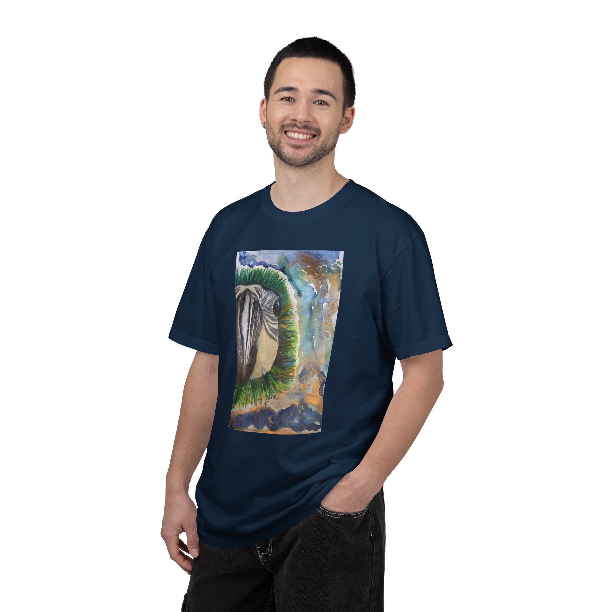 Parrot Eye Art T-Shirt — Colorful Tropical Bird Graphic Tee