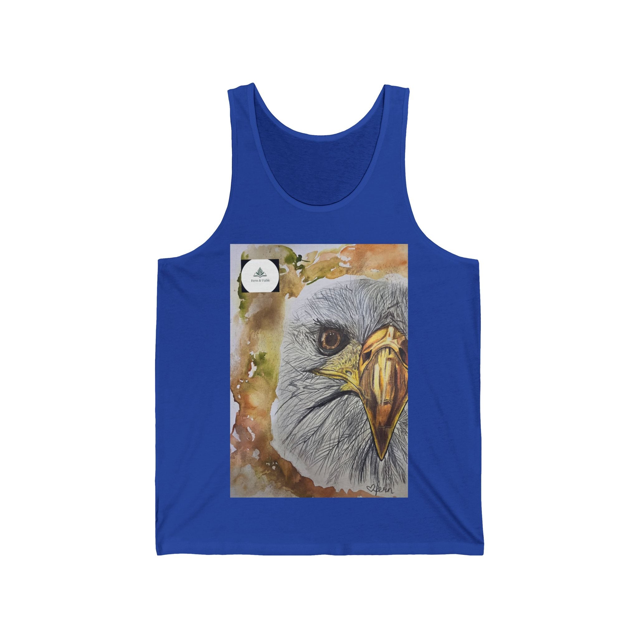 Eagle Portrait Tank Top — Detailed Wildlife Beak Art Tank