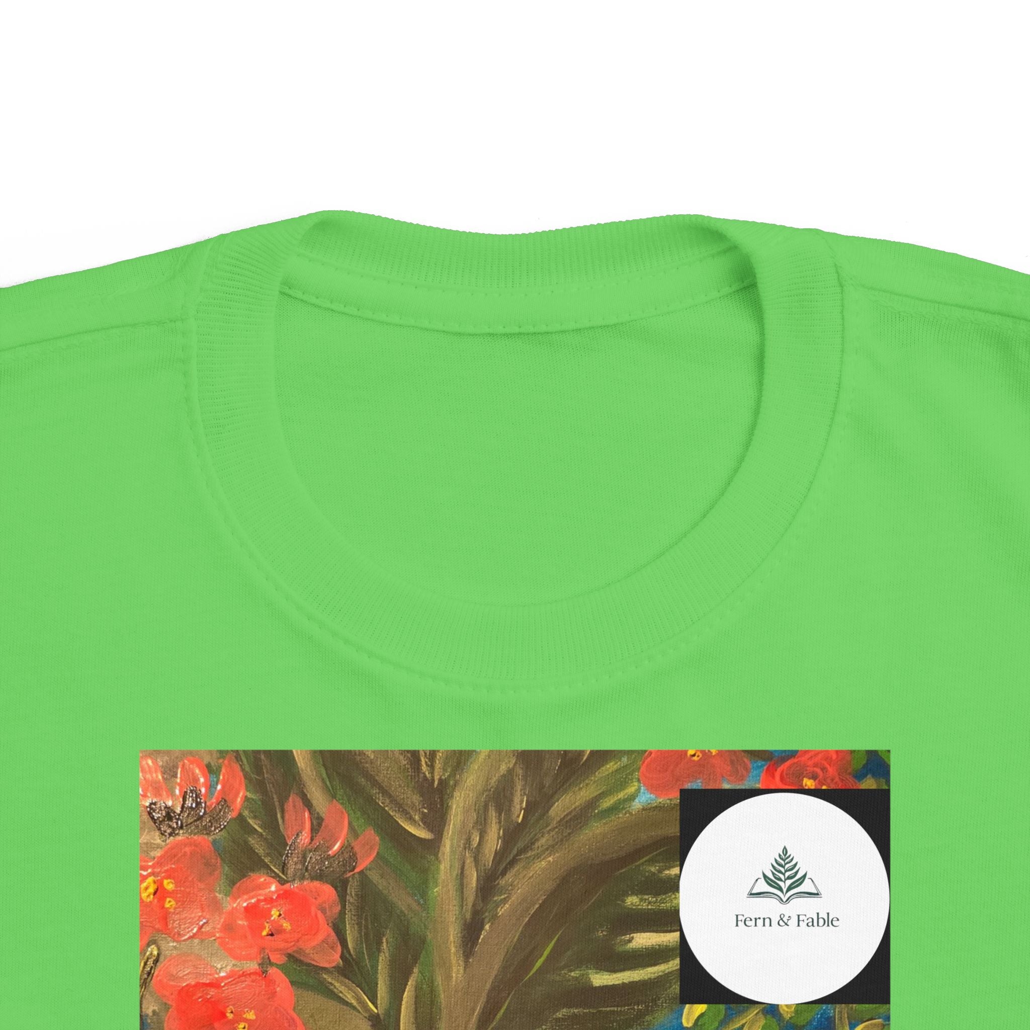 Toddler Tee — Colorful Tropical Floral Print Kids Shirt