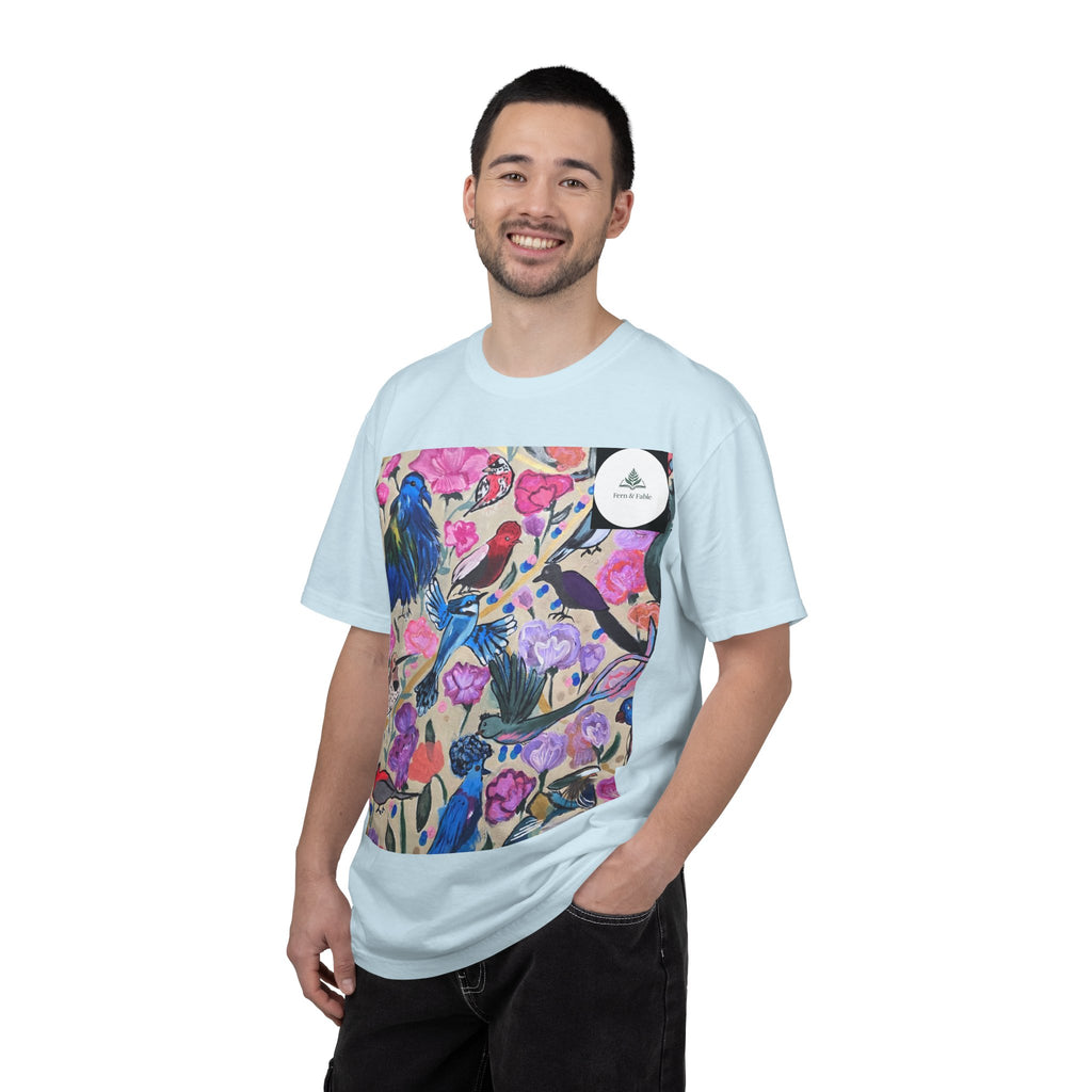 Floral Hummingbird T-Shirt — "Do Good Be Good Stay Queen" Back Print
