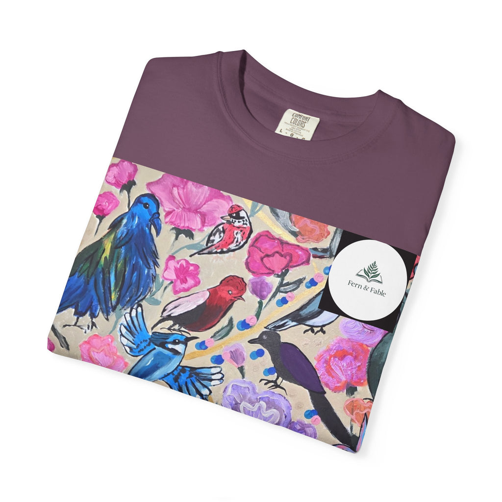 Floral Hummingbird T-Shirt — "Do Good Be Good Stay Queen" Back Print