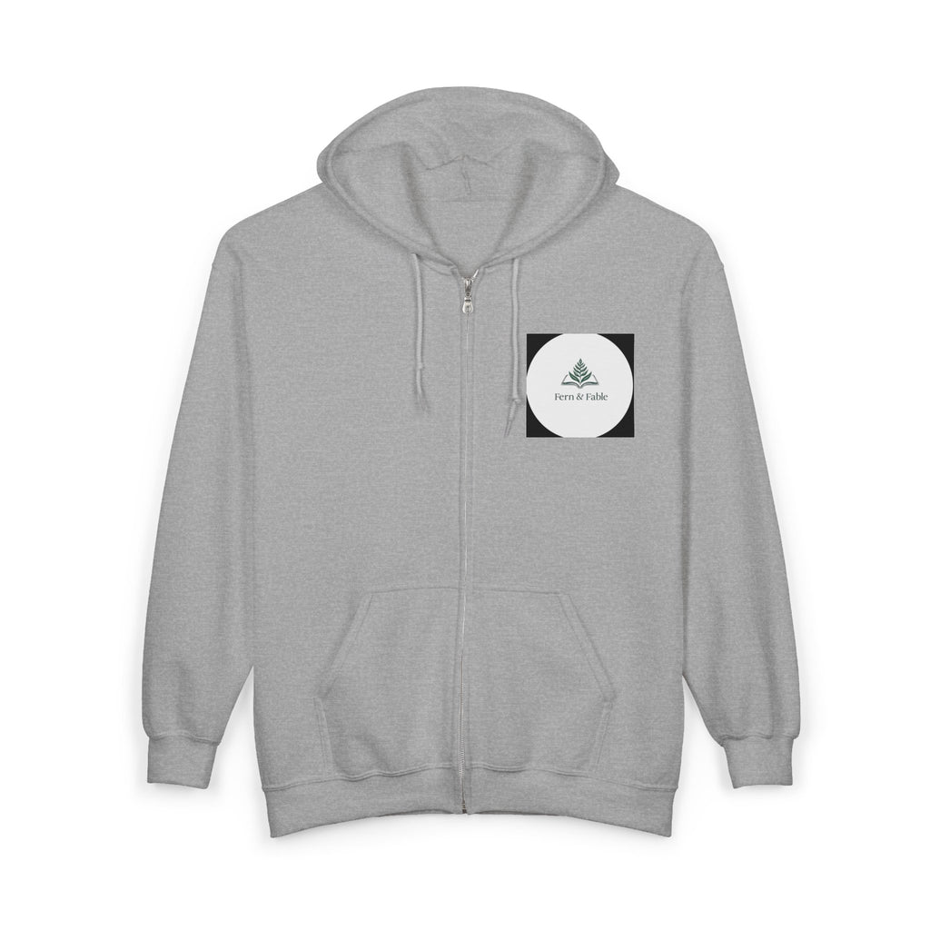 Wolf Howl Zip Hoodie — Artistic Watercolor Wolf Full-Zip Sweatshirt