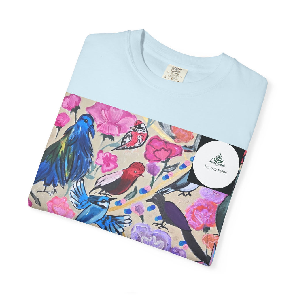 Floral Hummingbird T-Shirt — "Do Good Be Good Stay Queen" Back Print