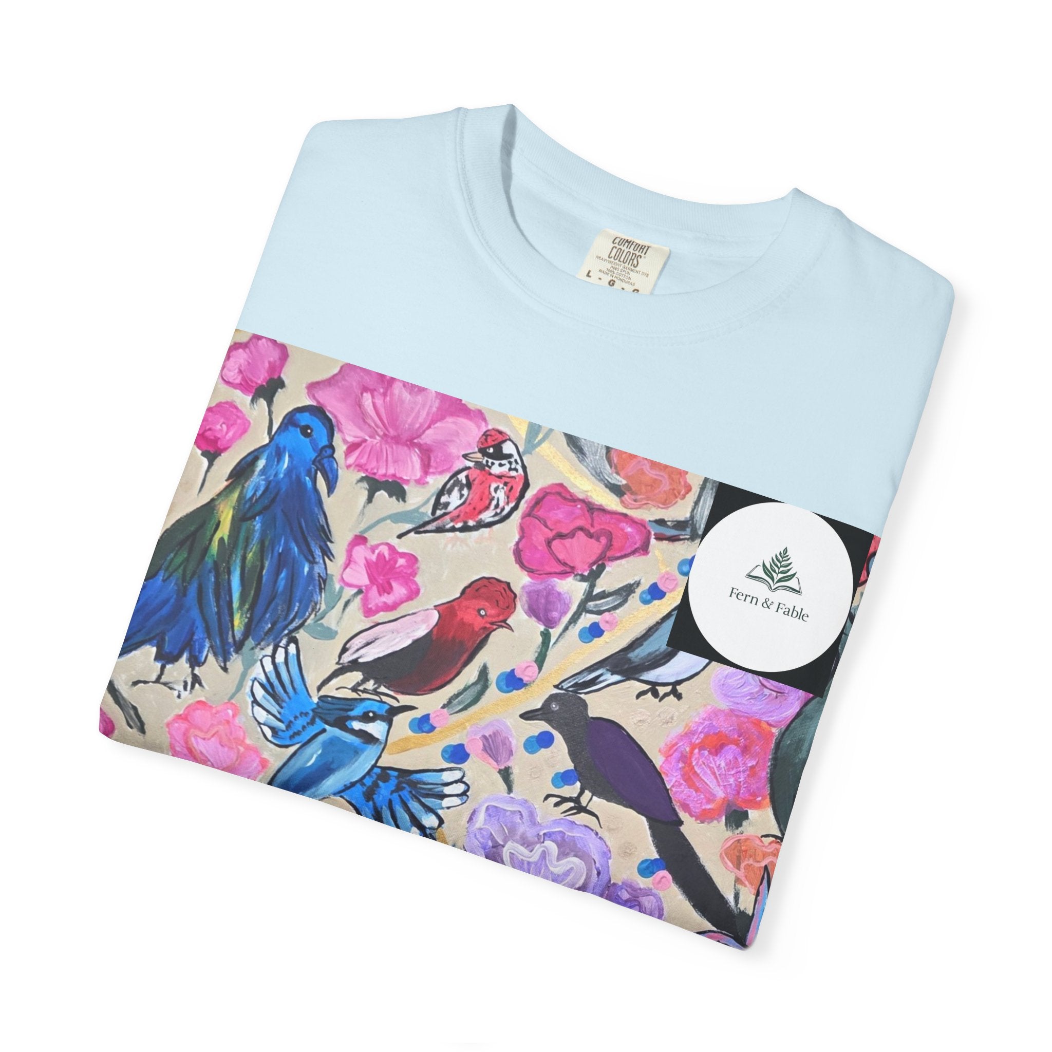Floral Hummingbird T-Shirt — "Do Good Be Good Stay Queen" Back Print