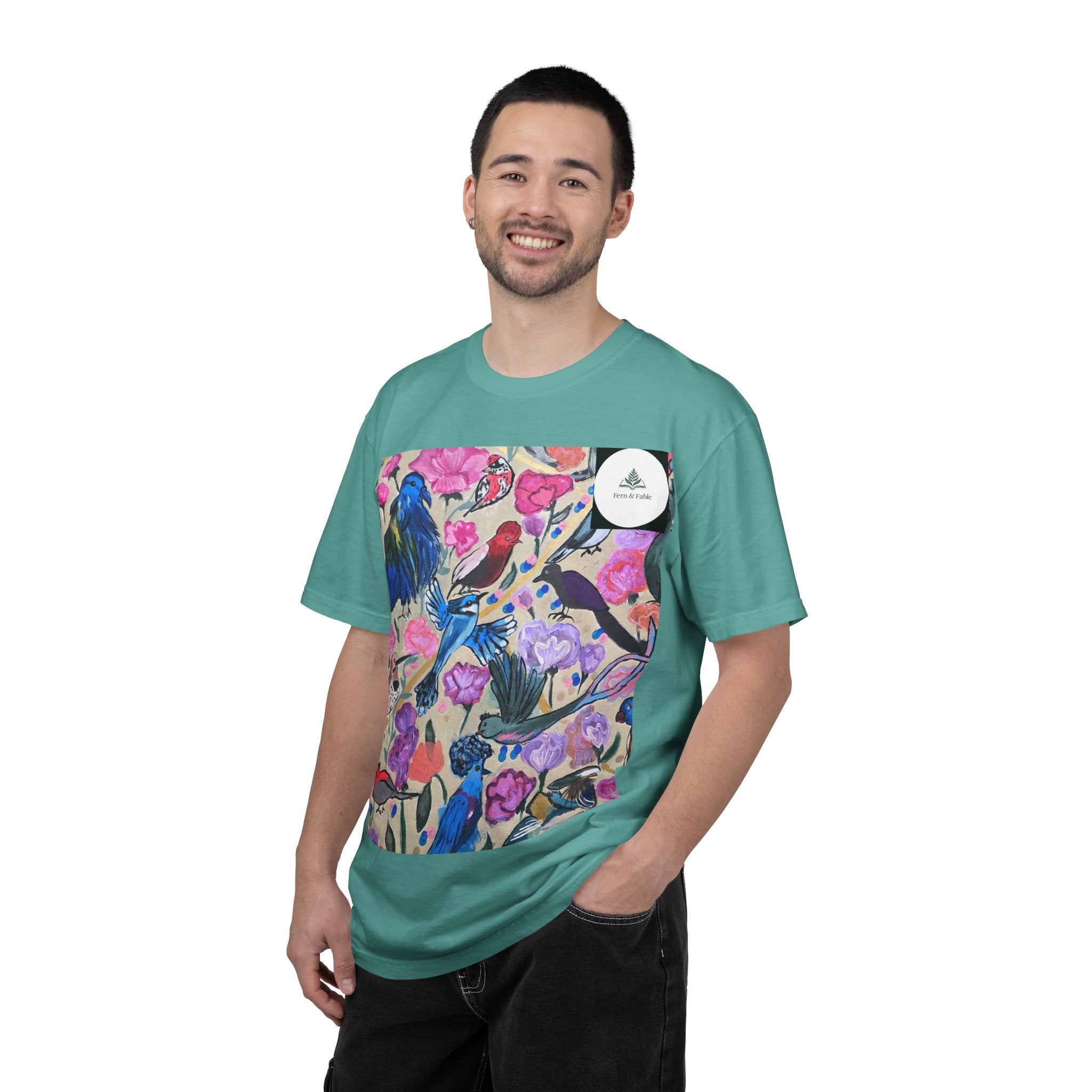 Floral Hummingbird T-Shirt — "Do Good Be Good Stay Queen" Back Print