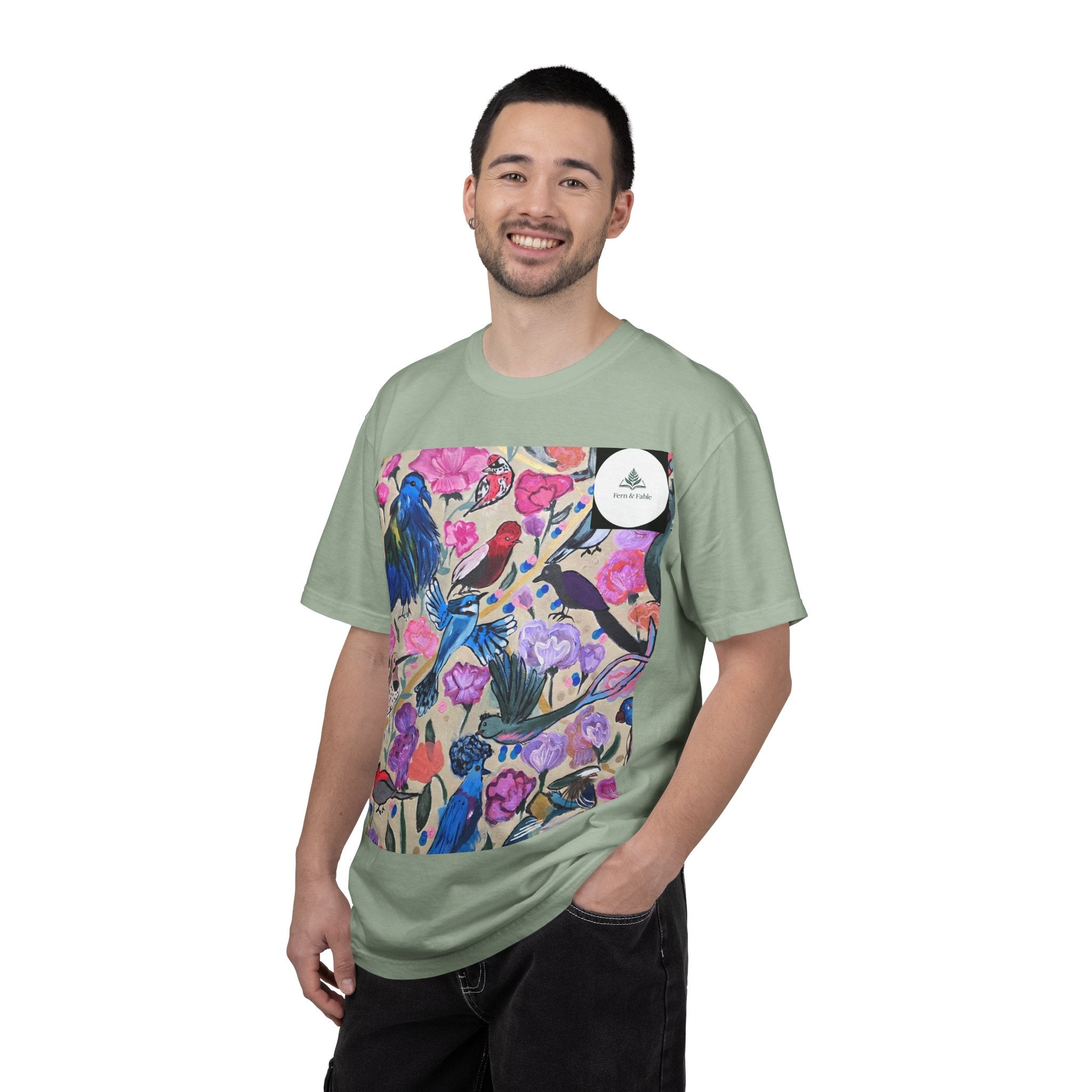 Floral Hummingbird T-Shirt — "Do Good Be Good Stay Queen" Back Print