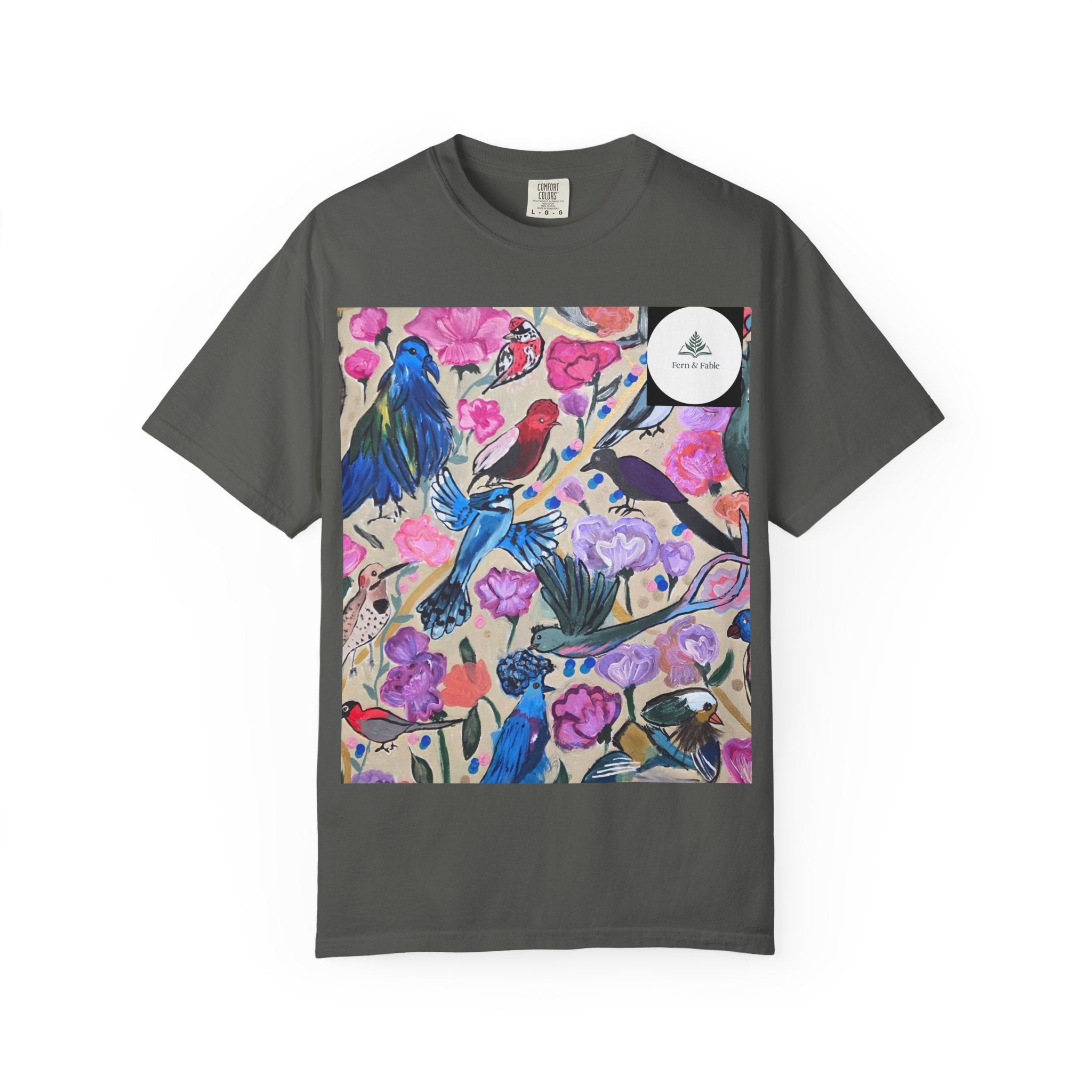 Floral Hummingbird T-Shirt — "Do Good Be Good Stay Queen" Back Print